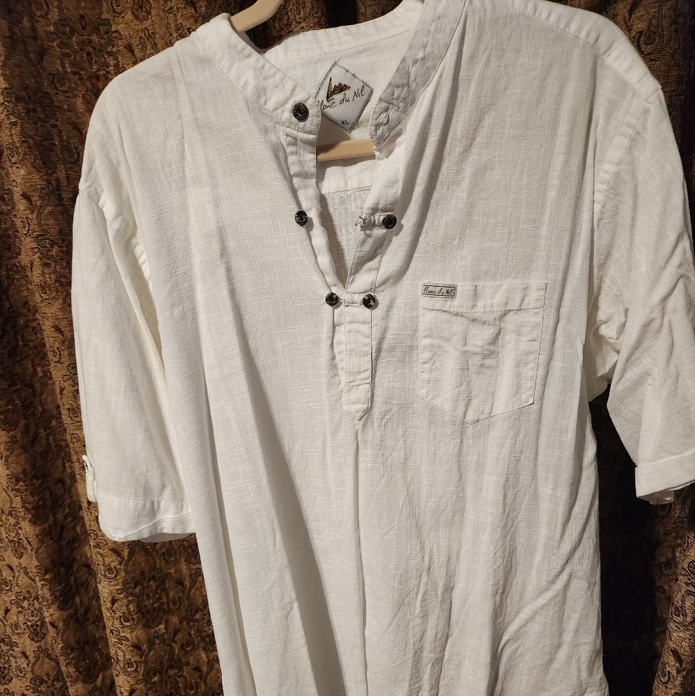 Mens xlarge linen dress shirt